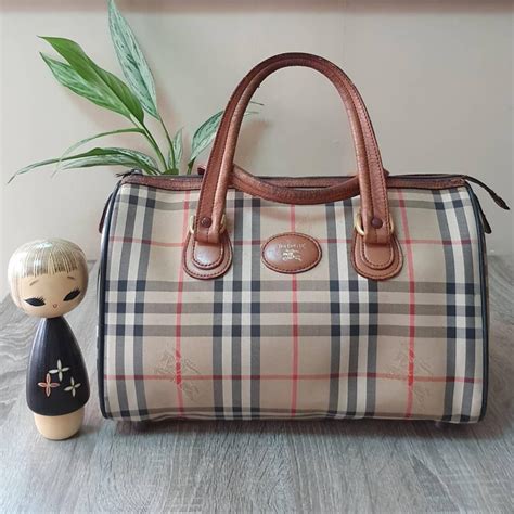 burberry leather bag logo vintage|authentic burberry bag online.